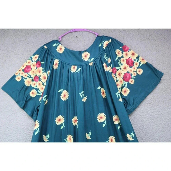 Ekouaer Pullover Midi Lounger House Dress-Size XL-New With Tags-Pockets - Picture 9 of 10